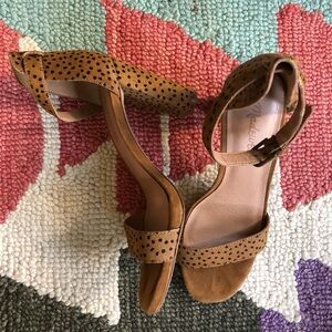 MADEWELL Animal Print Heeled Sandal
